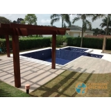 piscina de concreto com spa Araçatuba