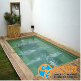 piscina de concreto na laje preço Vila Carrão