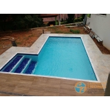 piscina de vinil acima do solo Pedreira