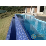 piscina em vinil com borda sem fim valor Jardim Guarapiranga