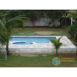 piscina em vinil com hidro valor Vila Dila