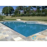 piscina em vinil com hidro Conchal