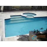 piscina em vinil com sauna Cesário Lange