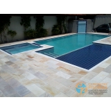 piscina em vinil com visores Vila Dila