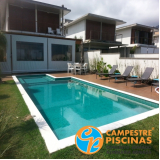 Piscina de Concreto com Deck para Sítio