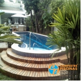 piscinas de vinil com deck Jabaquara