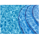 preço de piscina de azulejo azul Piquete