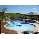 projeto de piscina de concreto com infantil Lagoinha
