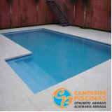quanto custa piscina de alvenaria com azulejo Cunha