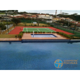 venda de piscina de alvenaria armada com deck Araçatuba